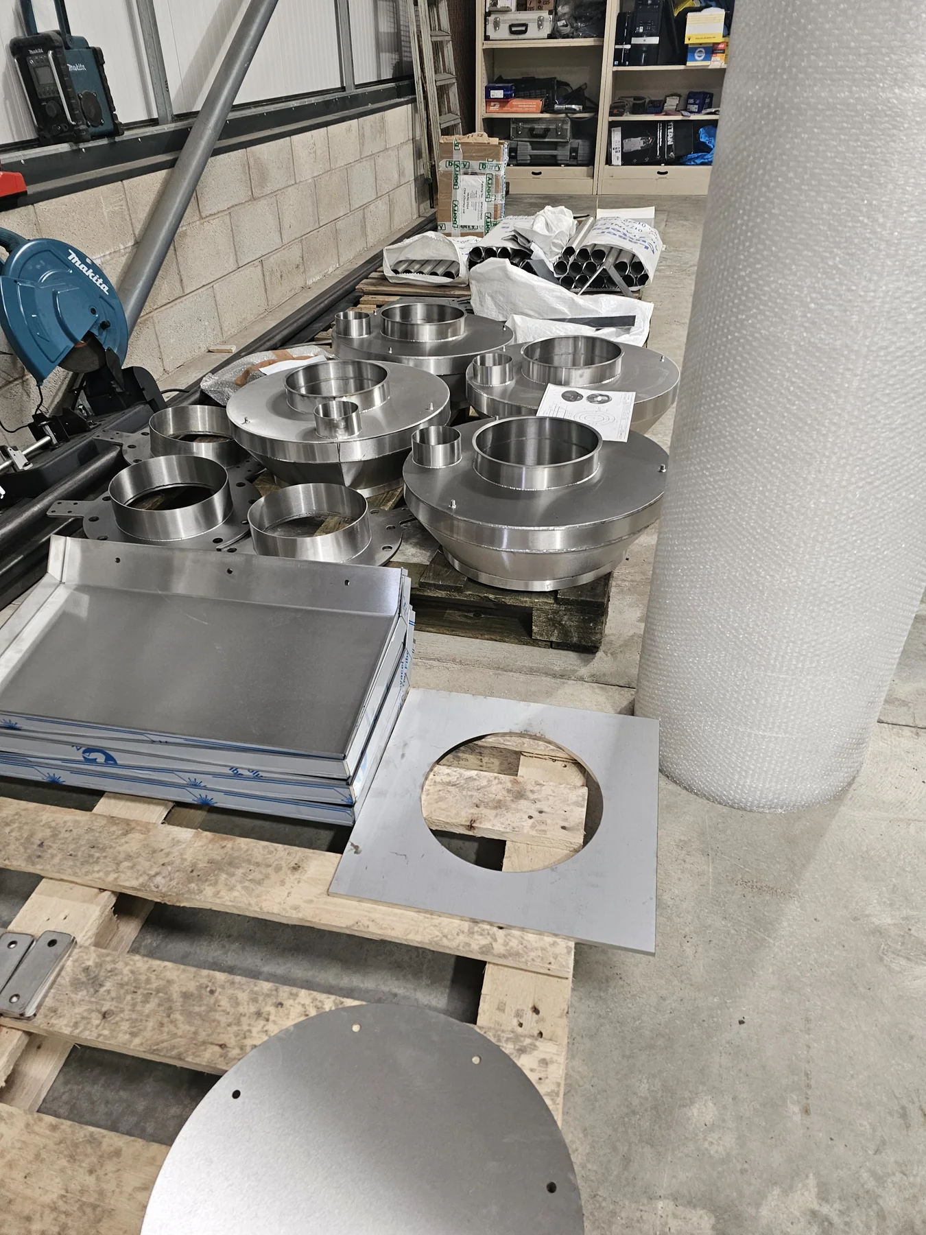 Fabricated flanged components and sheet-metal parts