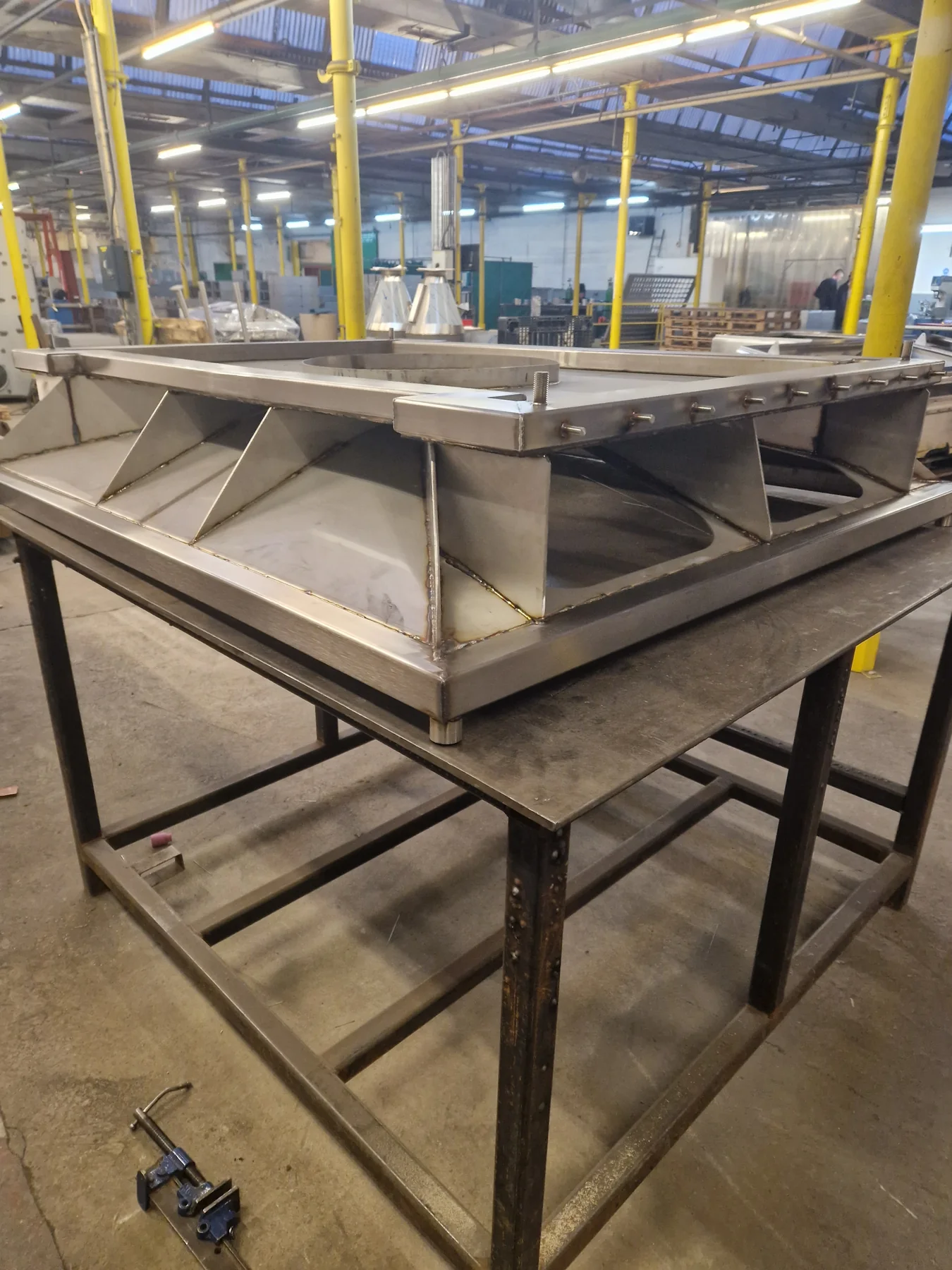 Formed and fabricated metal components in the Zeus workshop