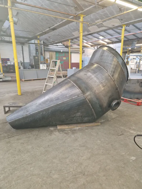 Large conical fabrication